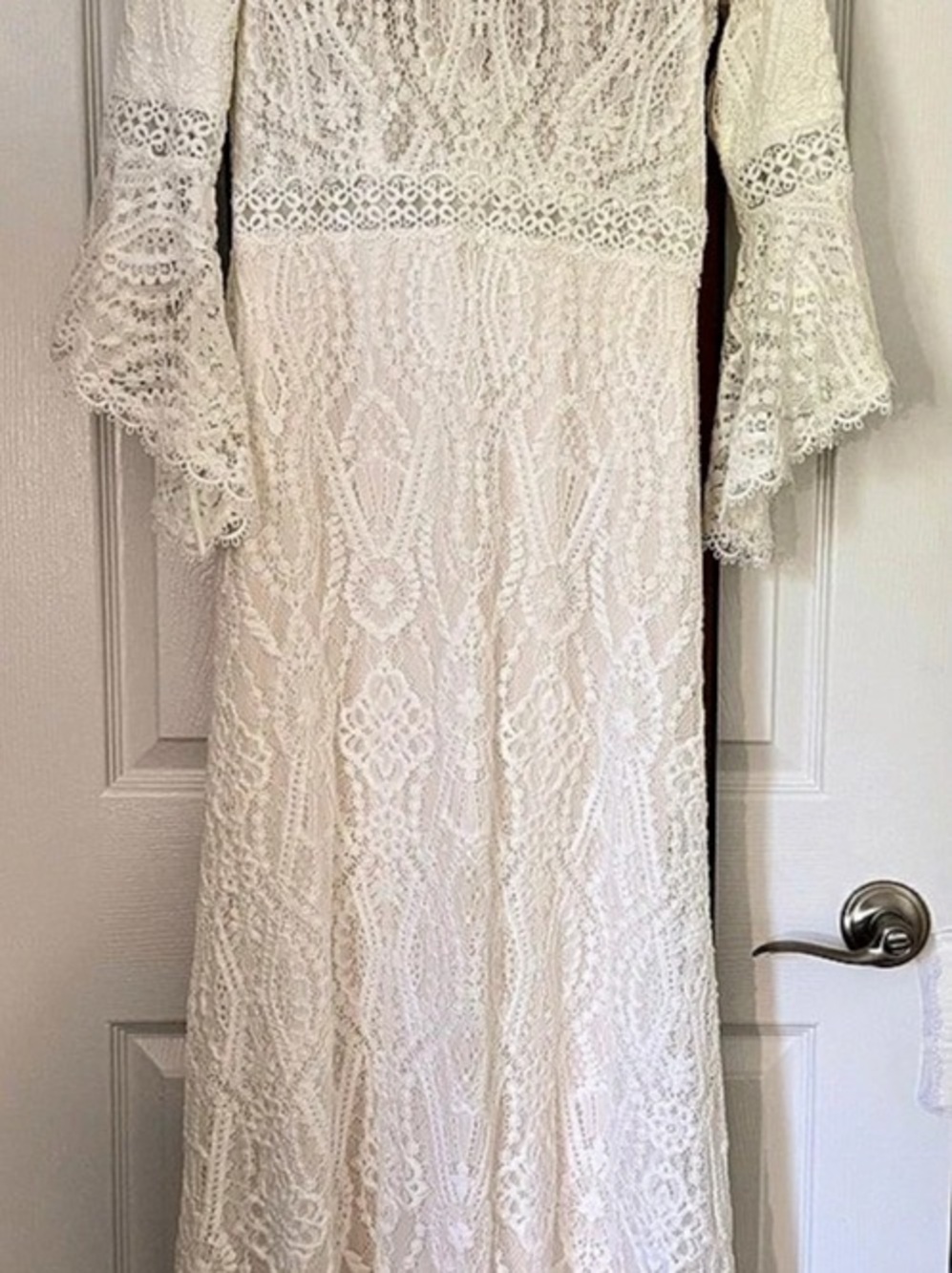 Rosa Clará Lace Maxi Wedding Dress Size 10 Like New